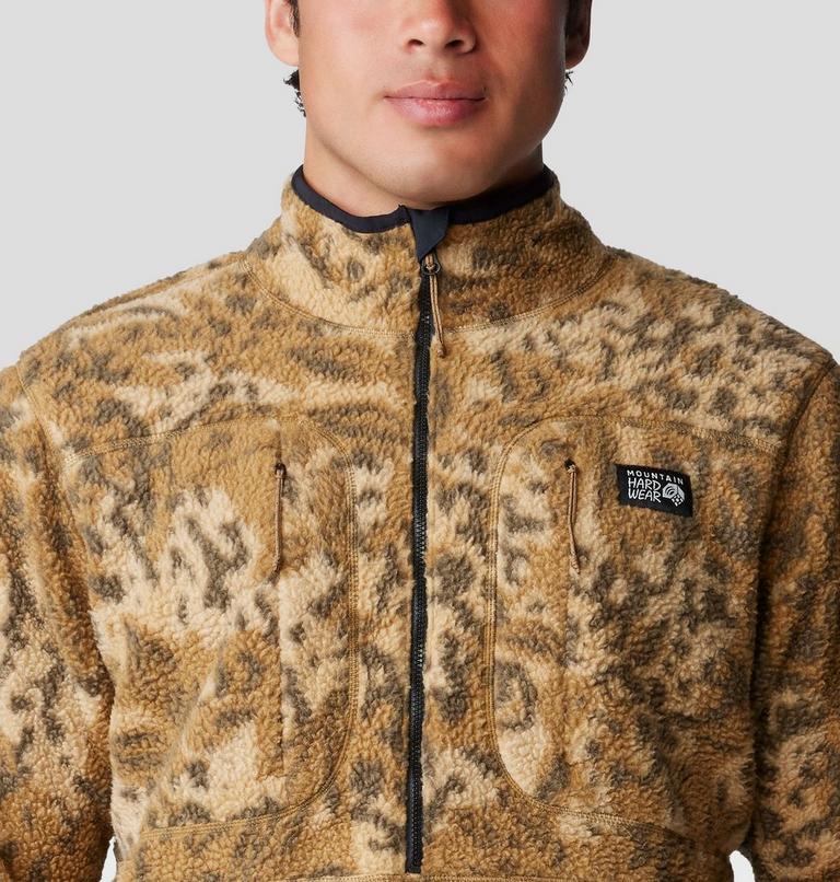 Chandail imprimé en polaire HiCamp Homme, Color: Corozo Nut Forests Floor Print, image 4