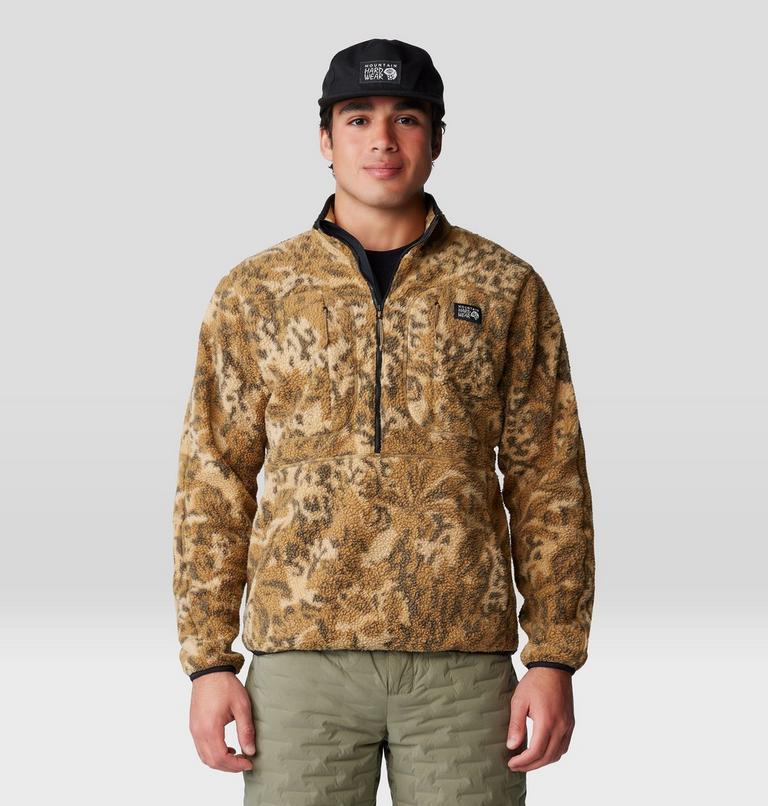 Chandail imprimé en polaire HiCamp Homme, Color: Corozo Nut Forests Floor Print, image 1