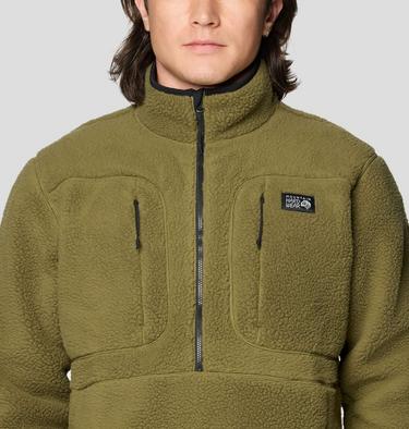 Men's HiCamp Fleece Half Zip, Color: Combat Green, image 8
