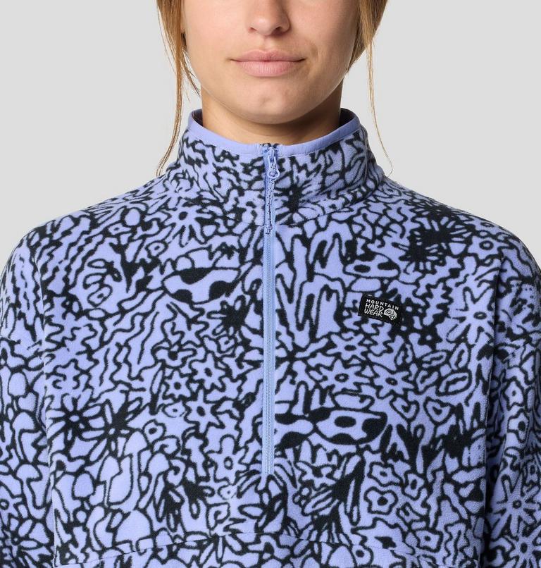 Women's Microchill Pullover, Color: Light Illusion Forager Print, image 5