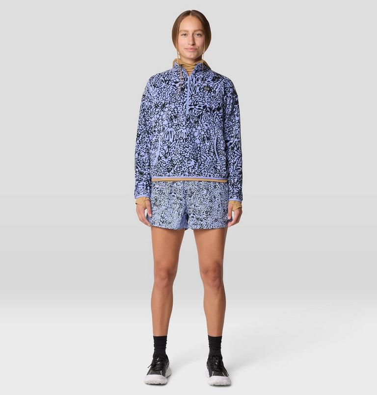 Women's Microchill Pullover, Color: Light Illusion Forager Print, image 2