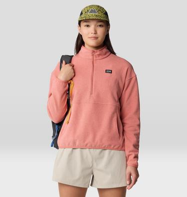 Women's Microchill Half Zip, Color: Fleurs, image 2