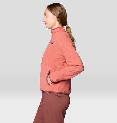 Women's Microchill Pullover, Color: Mars Red, image 3