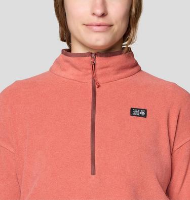 Women's Microchill Pullover, Color: Mars Red, image 4