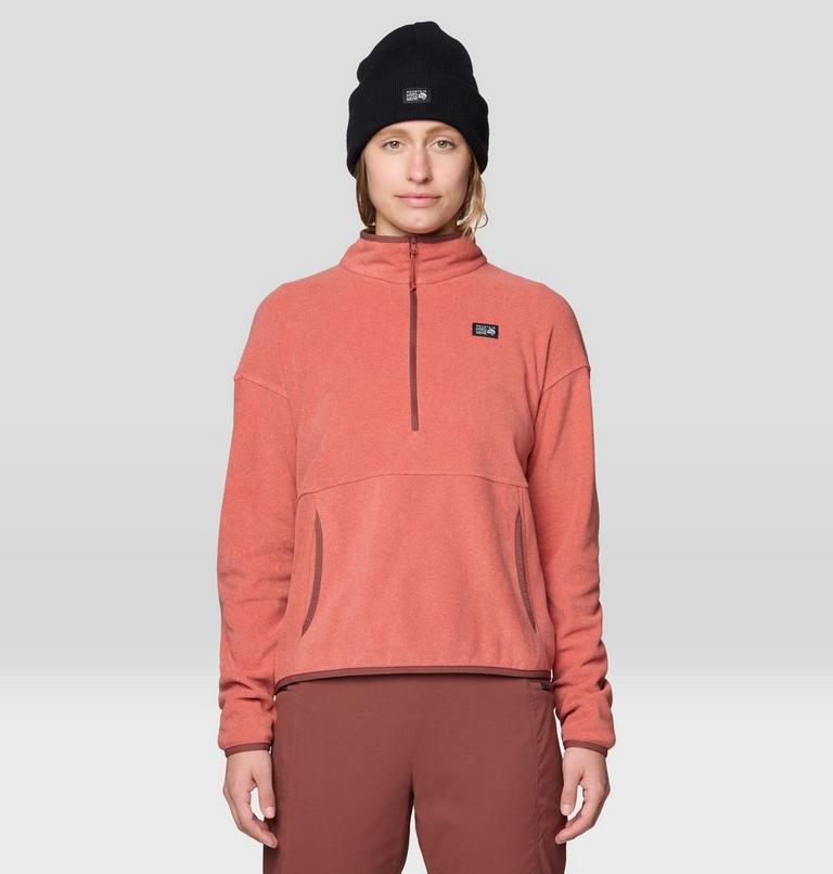 Women's Microchill Pullover, Color: Mars Red, image 1