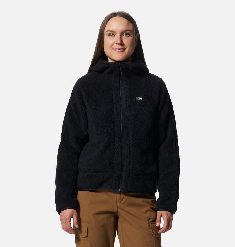 Women's HiCamp Fleece Hoody, Color: Black, image 1