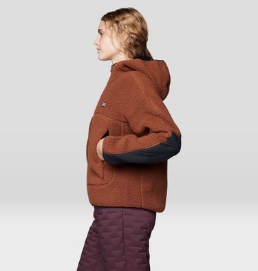 Women's HiCamp Fleece Hoody, Color: Cocoa Brown, image 12