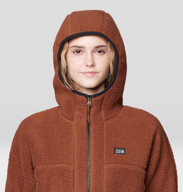 Women's HiCamp Fleece Hoody, Color: Cocoa Brown, image 5