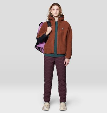 Women's HiCamp Fleece Hoody, Color: Cocoa Brown, image 10