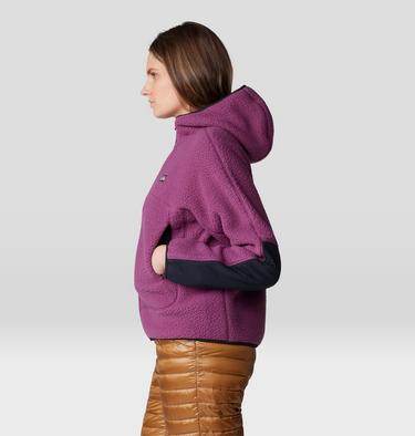 Women's HiCamp Fleece Hoody, Color: Sugar Plum, image 3