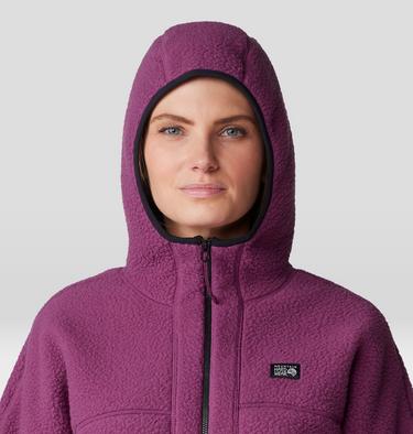 Women's HiCamp Fleece Hoody, Color: Sugar Plum, image 4