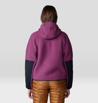 Women's HiCamp Fleece Hoody, Color: Sugar Plum, image 2
