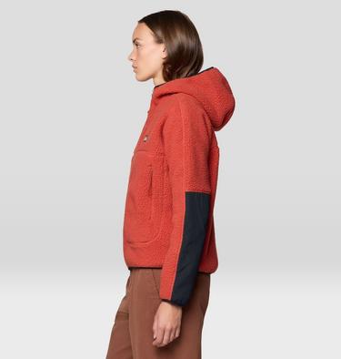 Women's HiCamp Fleece Hoody, Color: Mars Red, image 3