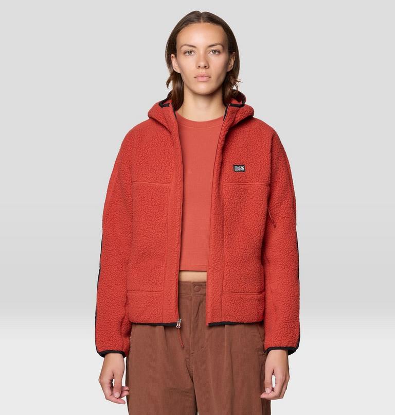 Women's HiCamp Fleece Hoody, Color: Mars Red, image 5