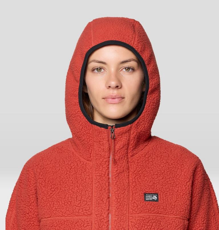 Women's HiCamp Fleece Hoody, Color: Mars Red, image 6