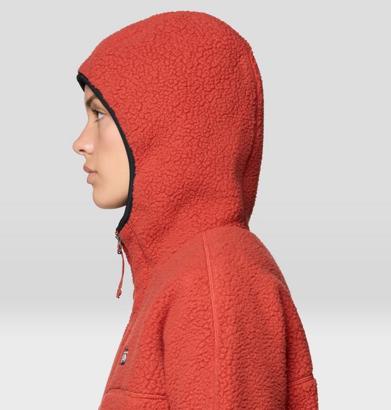 Women's HiCamp Fleece Hoody, Color: Mars Red, image 7