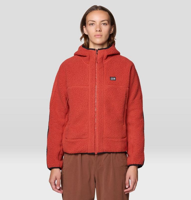 Women's HiCamp Fleece Hoody, Color: Mars Red, image 1
