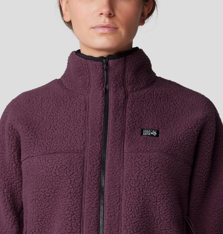 Women's HiCamp Fleece Long Full Zip, Color: Blackberry, image 4
