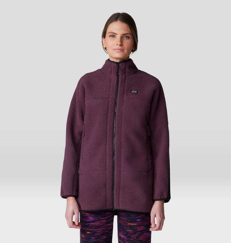 Women's HiCamp Fleece Long Full Zip, Color: Blackberry, image 5