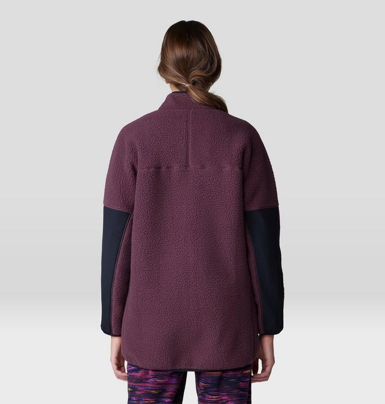 Women's HiCamp Fleece Long Full Zip, Color: Blackberry, image 2