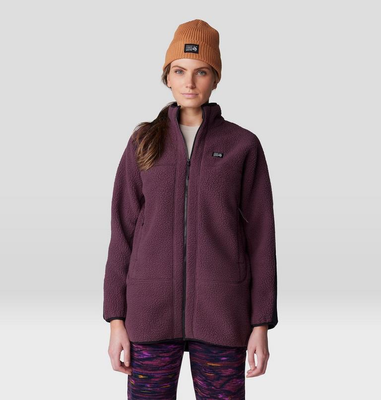 Women's HiCamp Fleece Long Full Zip, Color: Blackberry, image 1