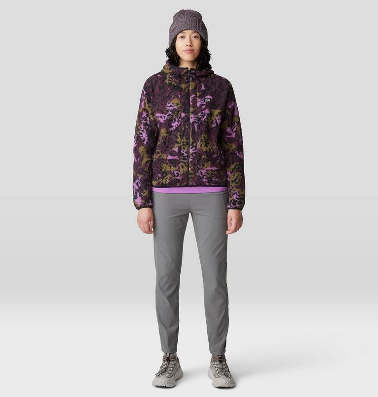 Women's HiCamp Fleece Printed Hoody, Color: Blackberry Forests Floor Print, image 8