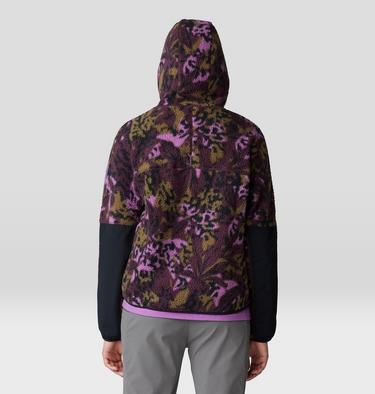 Women's HiCamp Fleece Printed Hoody, Color: Blackberry Forests Floor Print, image 10