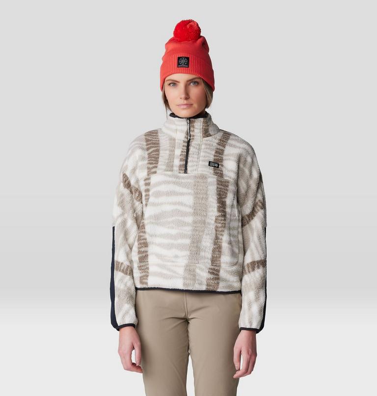Women's HiCamp Printed Pullover, Color: Wild Oyster Ridge Stripe Print, image 5