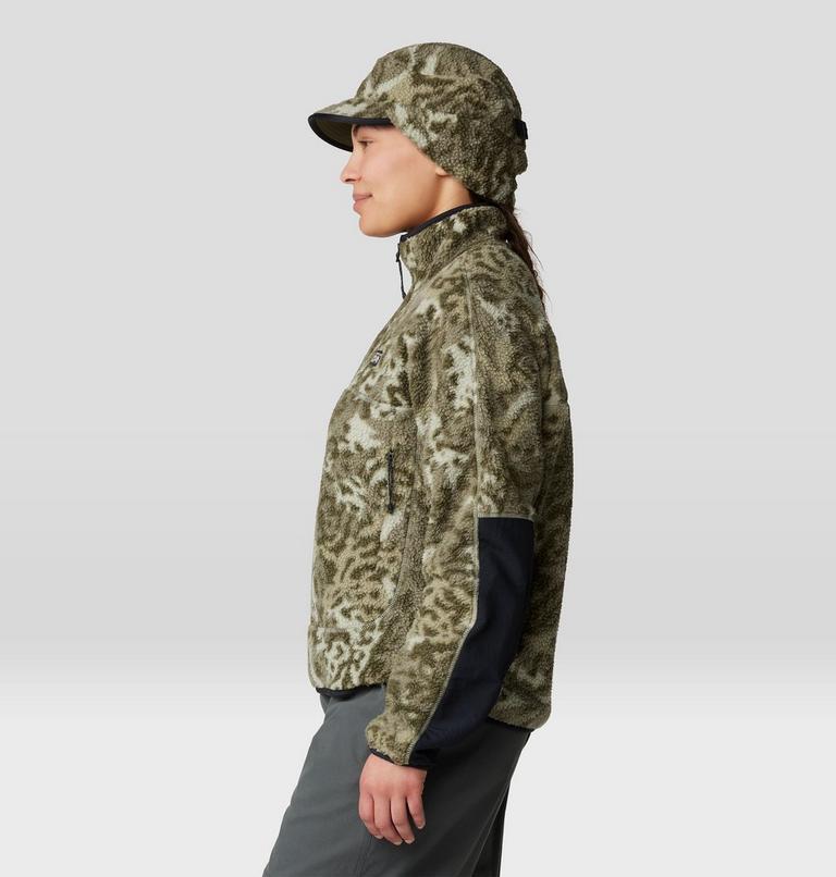 Women's HiCamp Printed Pullover, Color: White Sage Forests Floor Print, image 3