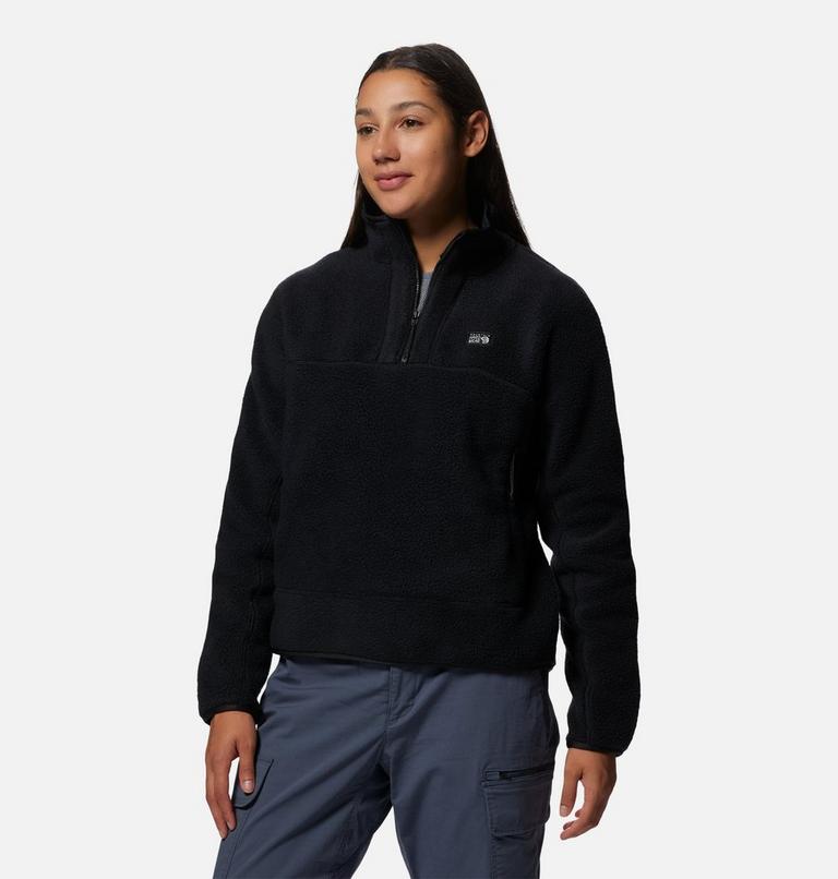 Women's HiCamp Fleece Half Zip, Color: Black, image 5