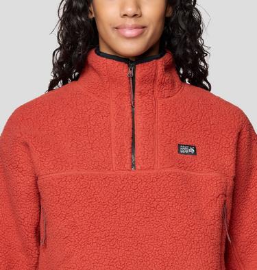 Women's HiCamp Fleece Half Zip, Color: Mars Red, image 8
