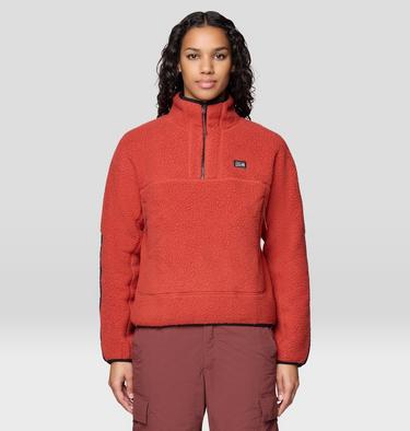 Women's HiCamp Fleece Half Zip, Color: Mars Red, image 5
