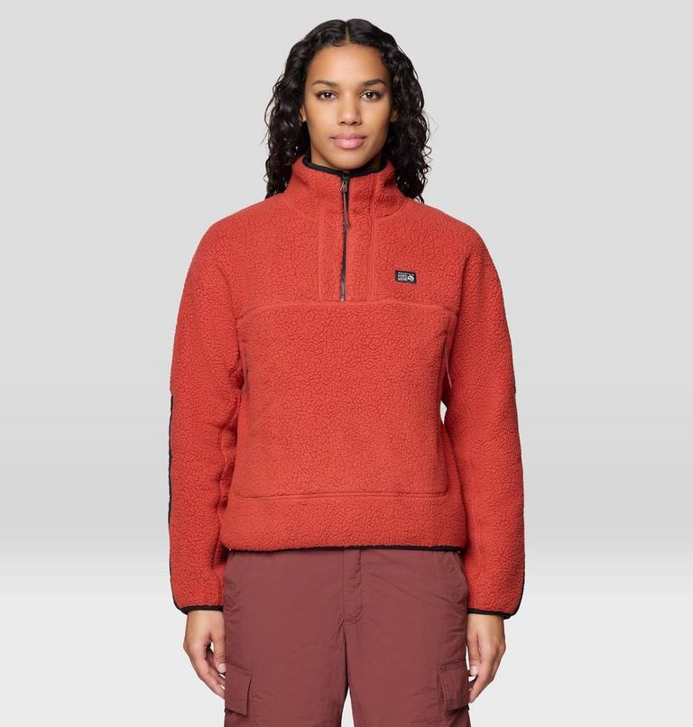 Women's HiCamp Fleece Half Zip, Color: Mars Red, image 1