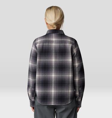 Women's Plusher Long Sleeve Shirt, Color: Black Ombre Buffalo Check, image 6