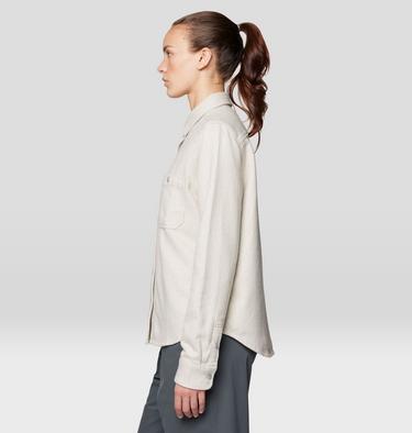 Women's Plusher Long Sleeve Shirt, Color: Stone Heather, image 11