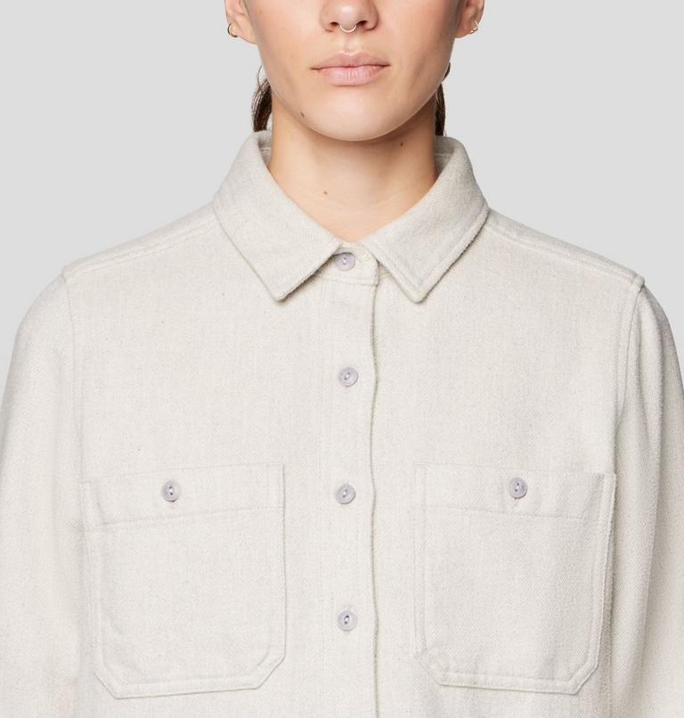 Women's Plusher Long Sleeve Shirt, Color: Stone Heather, image 5