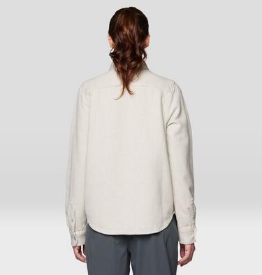 Women's Plusher Long Sleeve Shirt, Color: Stone Heather, image 10