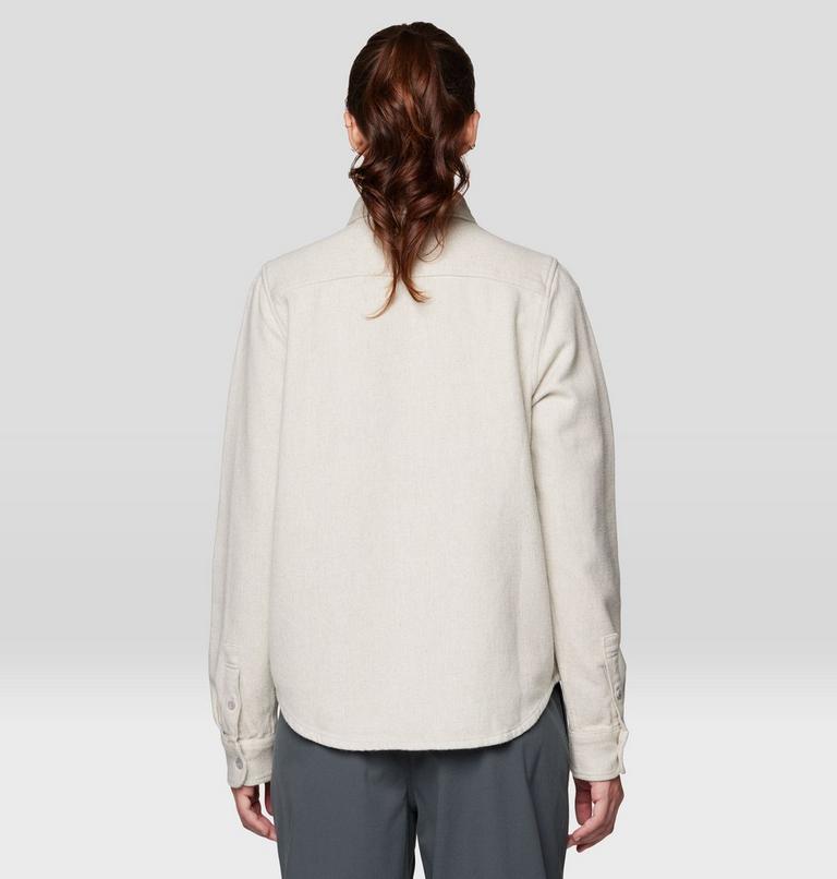 Women's Plusher Long Sleeve Shirt, Color: Stone Heather, image 2