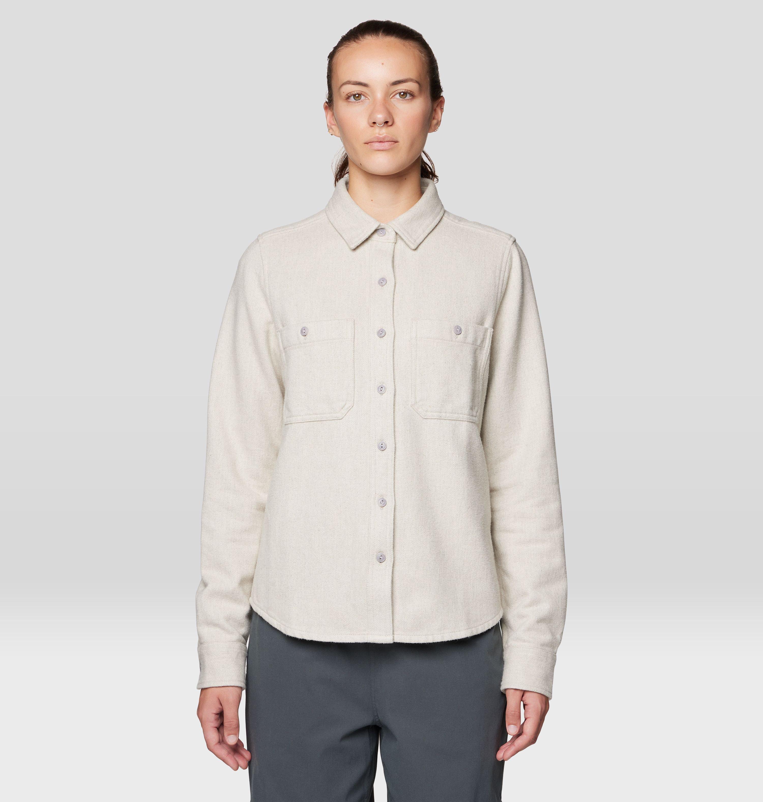 Mountain Hardwear Women's Plusher Long Sleeve Shirt - XS - Grey