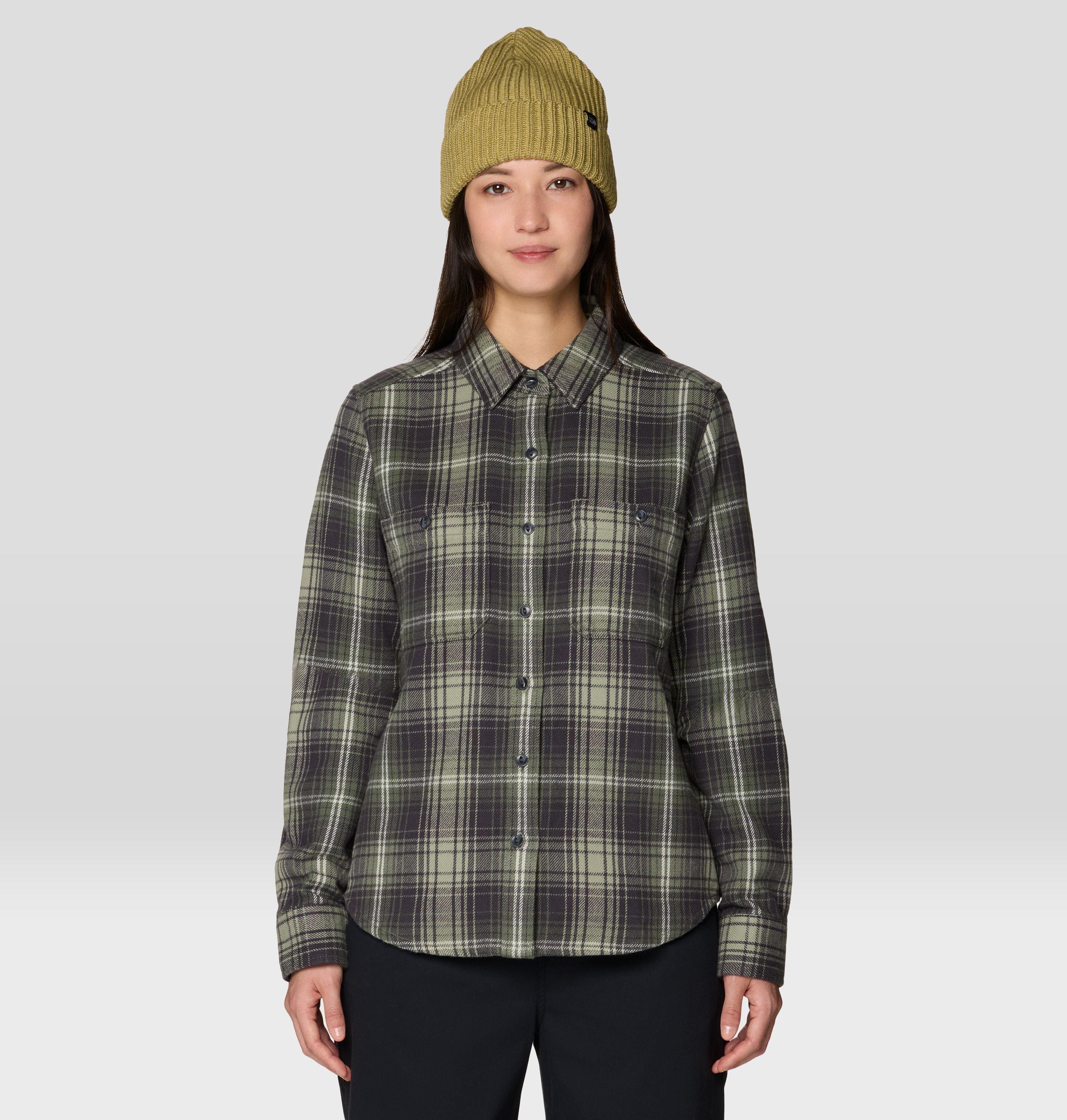 Mountain Hardwear Women's Plusher Long Sleeve Shirt - XS - Grey