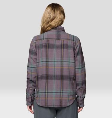 Women's Plusher Long Sleeve Shirt, Color: Purple Dusk Wyoming Plaid, image 18