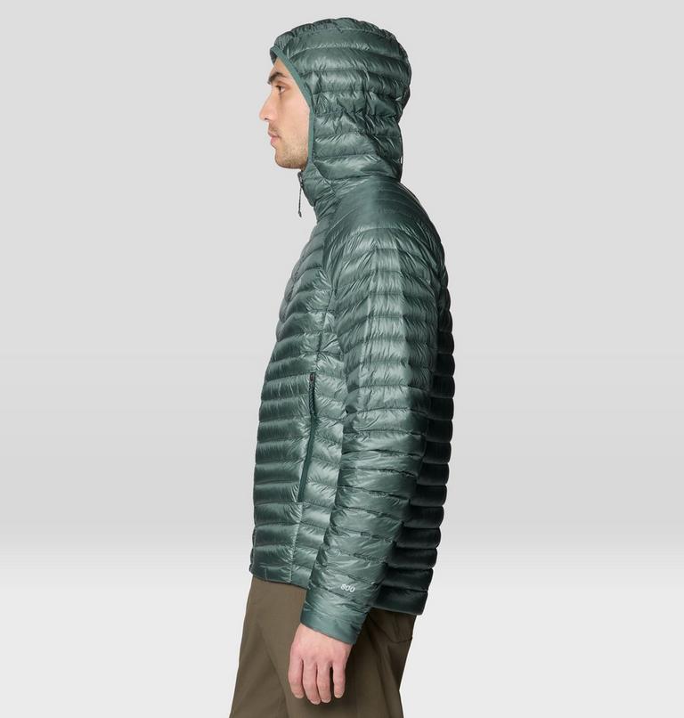 Men's Ghost Whisperer Hooded Down Jacket, Color: Thunderhead Grey, image 4