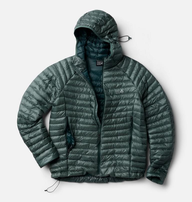 Men's Ghost Whisperer Hooded Down Jacket, Color: Thunderhead Grey, image 2