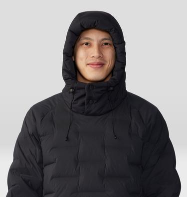 Men's Stretchdown Popover Hoody, Color: Black, image 12