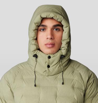 Men's Stretchdown Popover Hoody, Color: Mantis Green, image 4