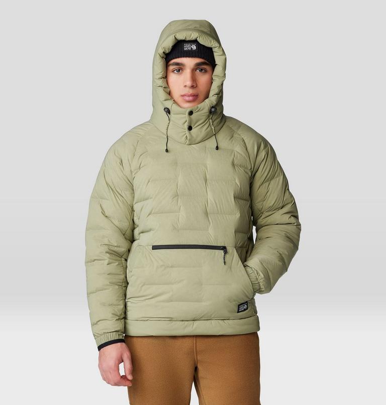 Men's Stretchdown Popover Hoody, Color: Mantis Green, image 10