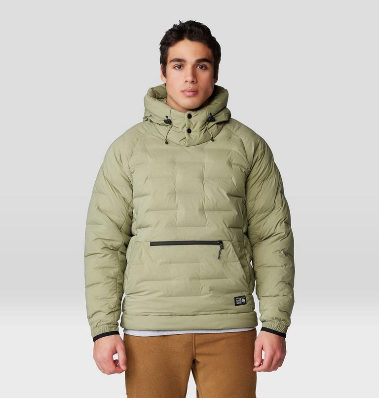 Men's Stretchdown Popover Hoody, Color: Mantis Green, image 11