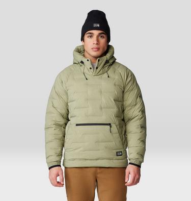 Men's Stretchdown Popover Hoody, Color: Mantis Green, image 1