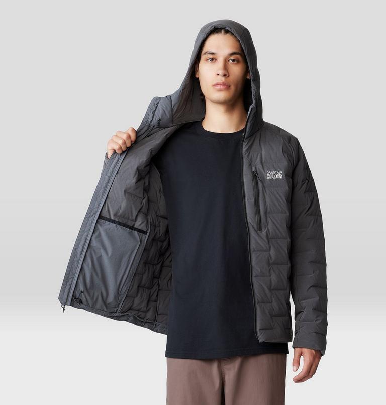 Men's Stretchdown Hoody, Color: Volcanic Heather, image 6