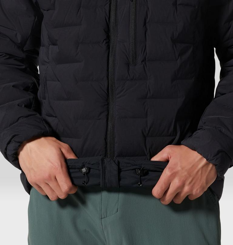 Homme Stretchdown Chandail à capuchon, Color: Black, image 7